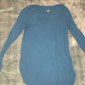 Blue long sleeve shirt